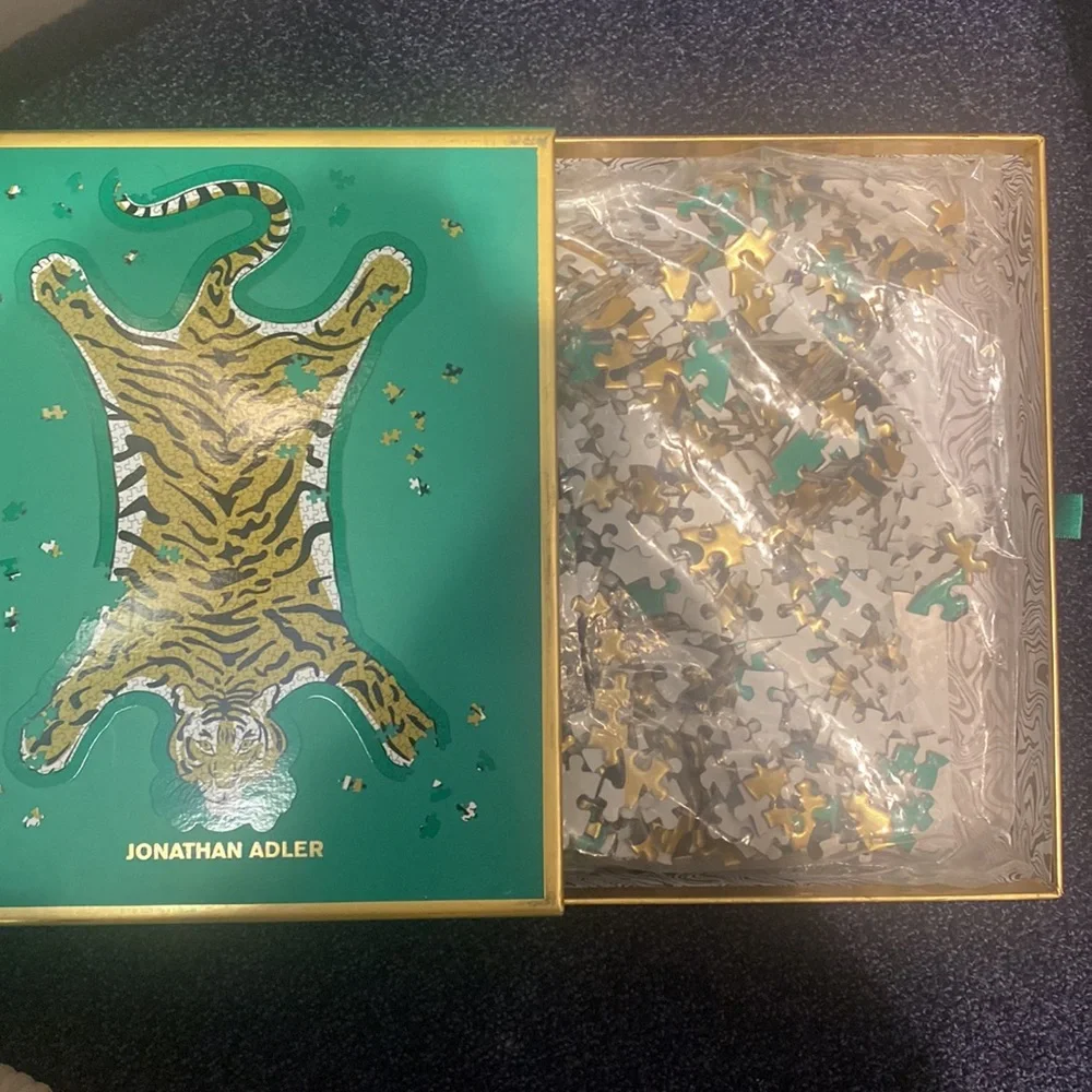 Anthropologie Jonathan Adler Safari 750 Piece Shaped Foil Jigsaw Puzzle